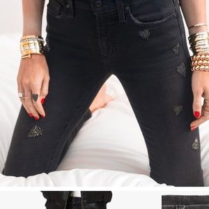 NWT Stephanie Gottlieb Joe’s jeans: Charlie Jean - Madison heart detail - 30